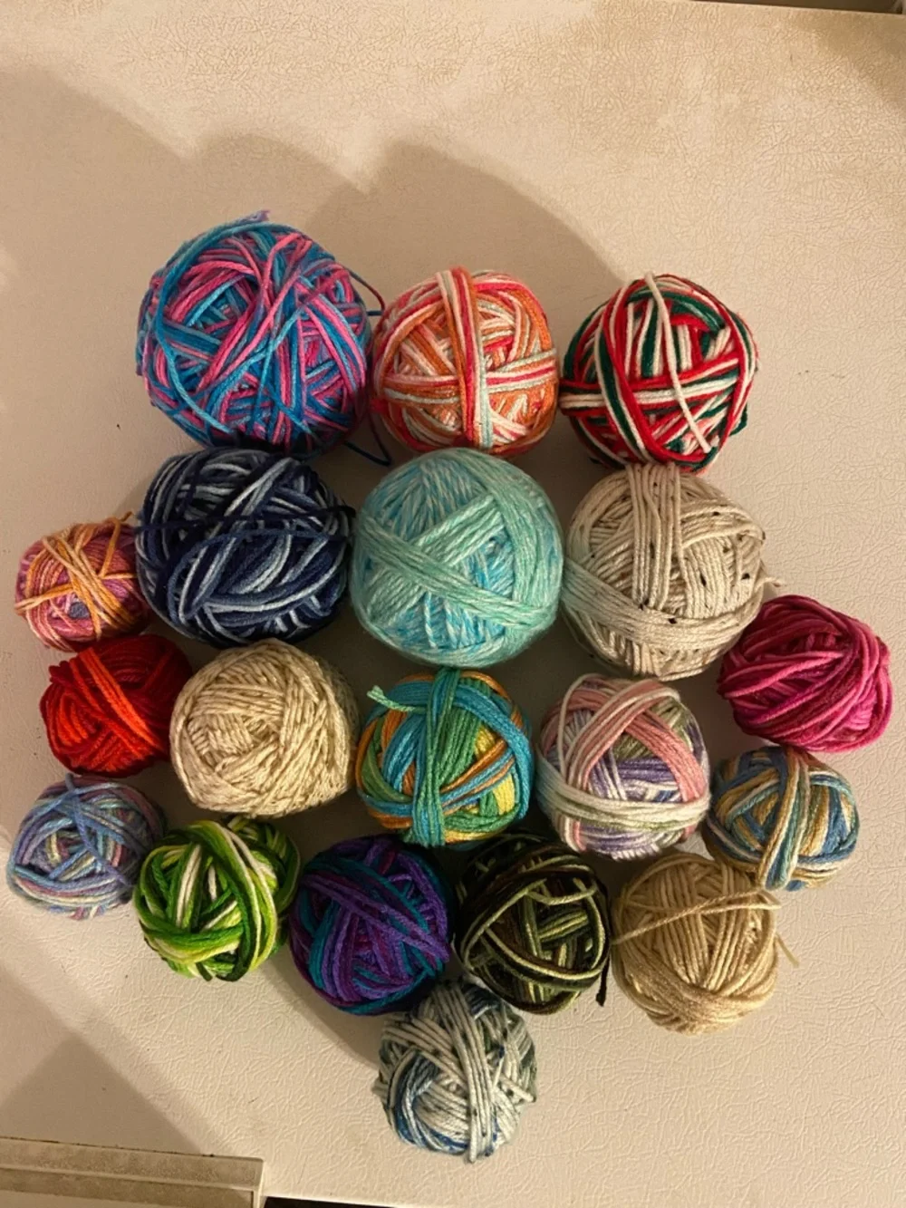 Multi-Color Yarn Bundle- Assorted Variegated Yarn - Picture 1 of 6